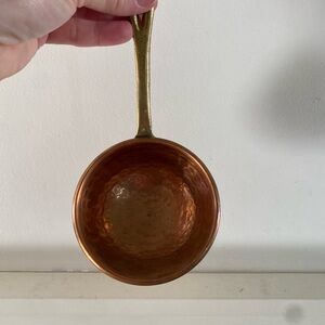 Vintage Hammered Copper and Brass Ladle